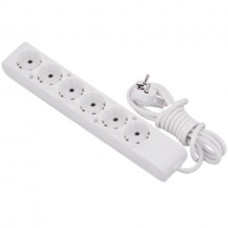 Πολύπριζο 6 Θέσεων Με Καλώδιο 3x1.5mm 5m Λευκό 47065